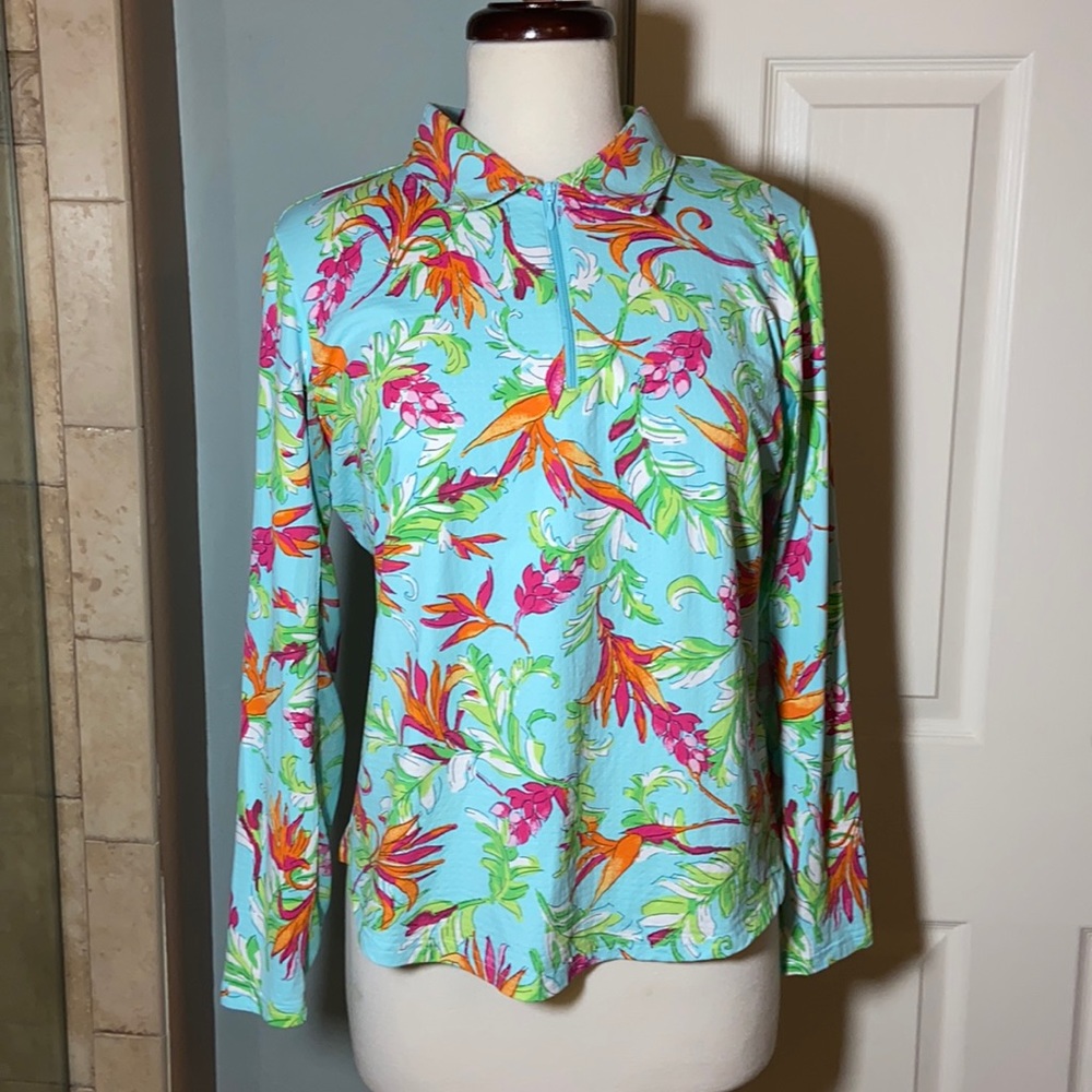 Like new ICIKULS 50+ UPF Long Sleeve Golf Top